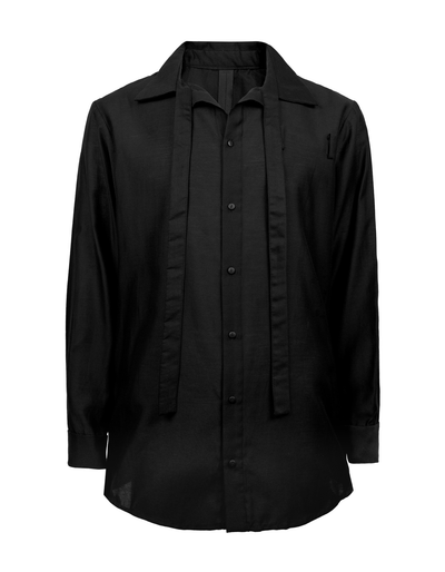 Deconstructed Collar Tie Shirt