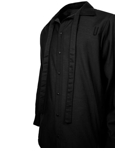 Deconstructed Collar Tie Shirt