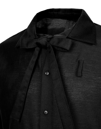 Deconstructed Collar Tie Shirt