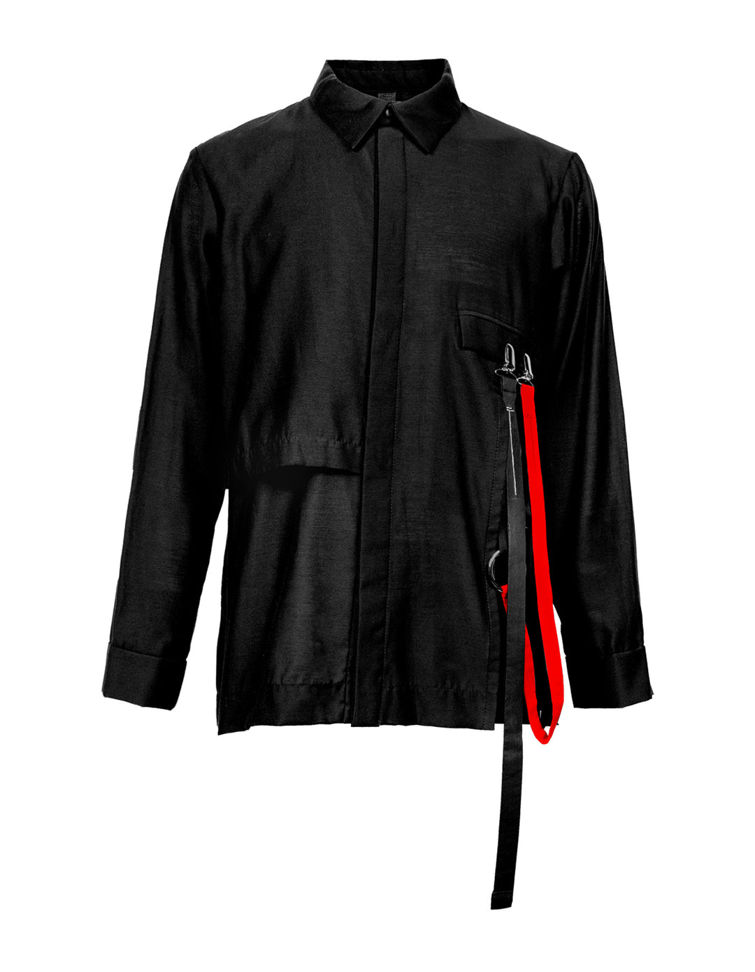 Asymmetric Deconstructed Pocket Weave Shirt – The Clothing Lounge