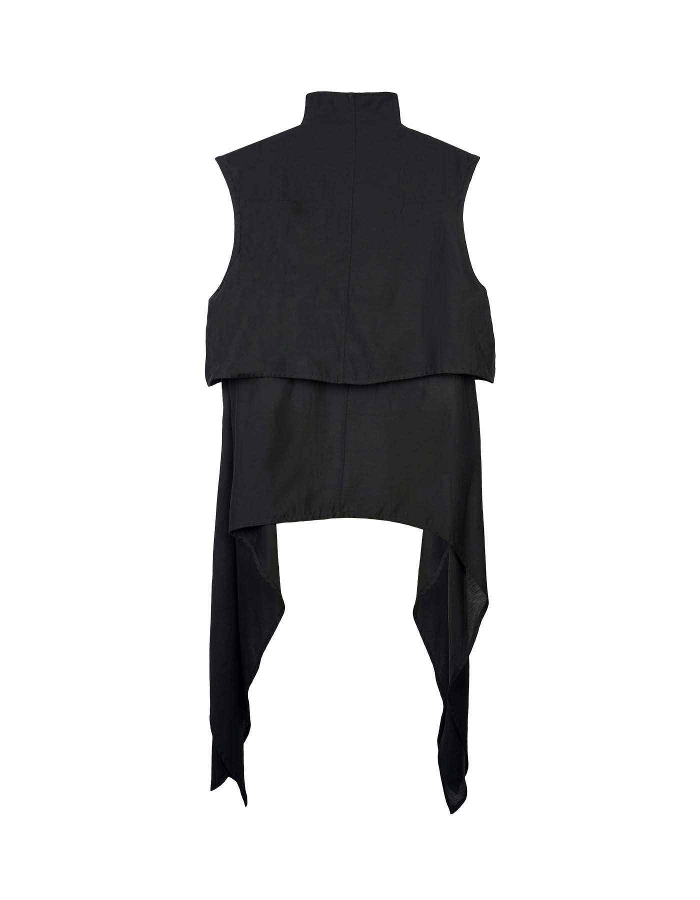 Multi-Layers Draping Sleeveless Shirt