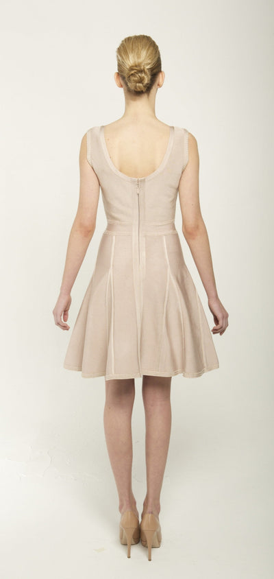 Embellished stretch-knit dress