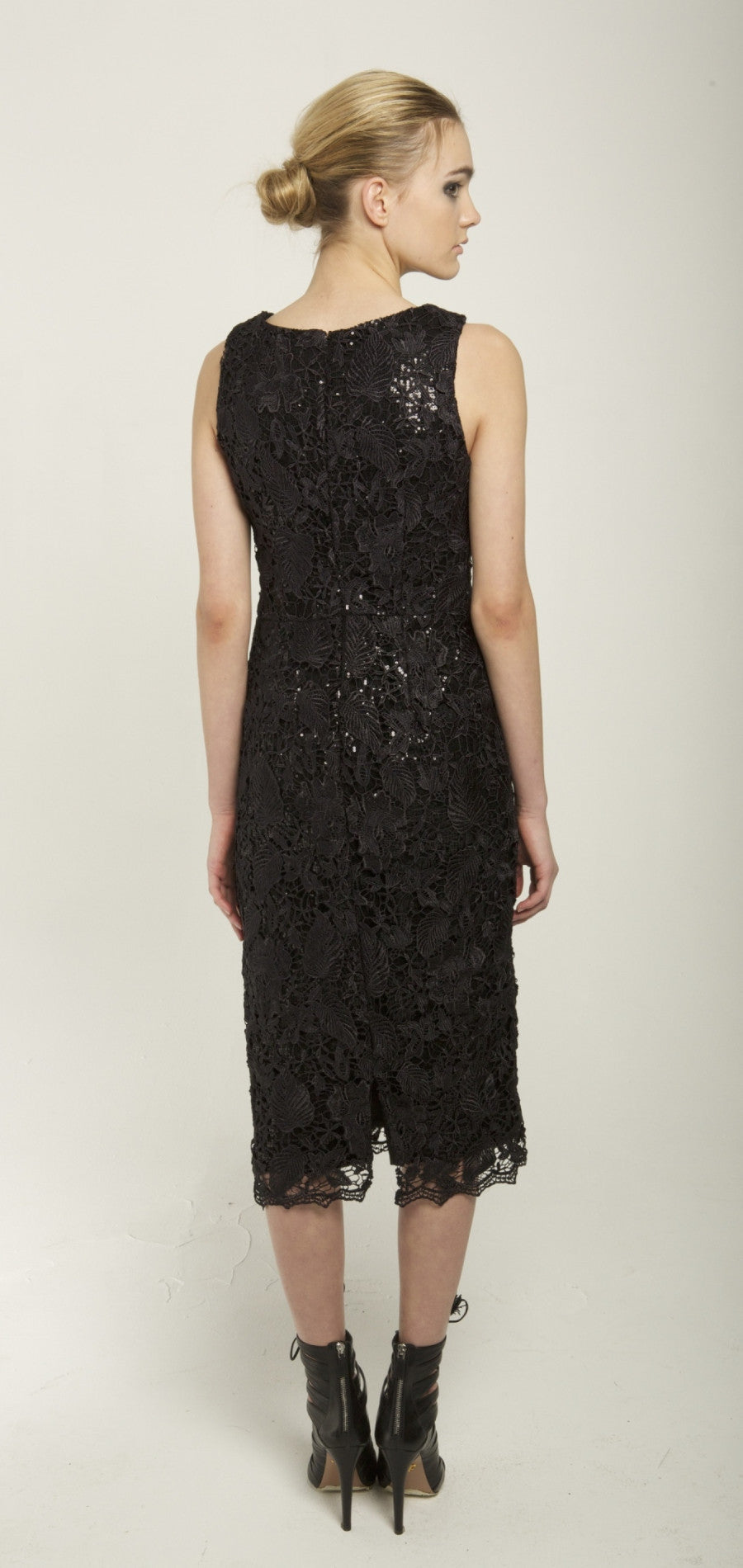 Black sequin dress