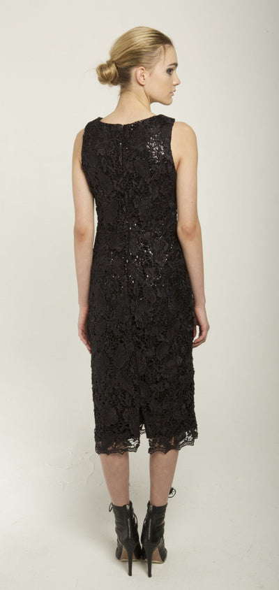 Black sequin dress