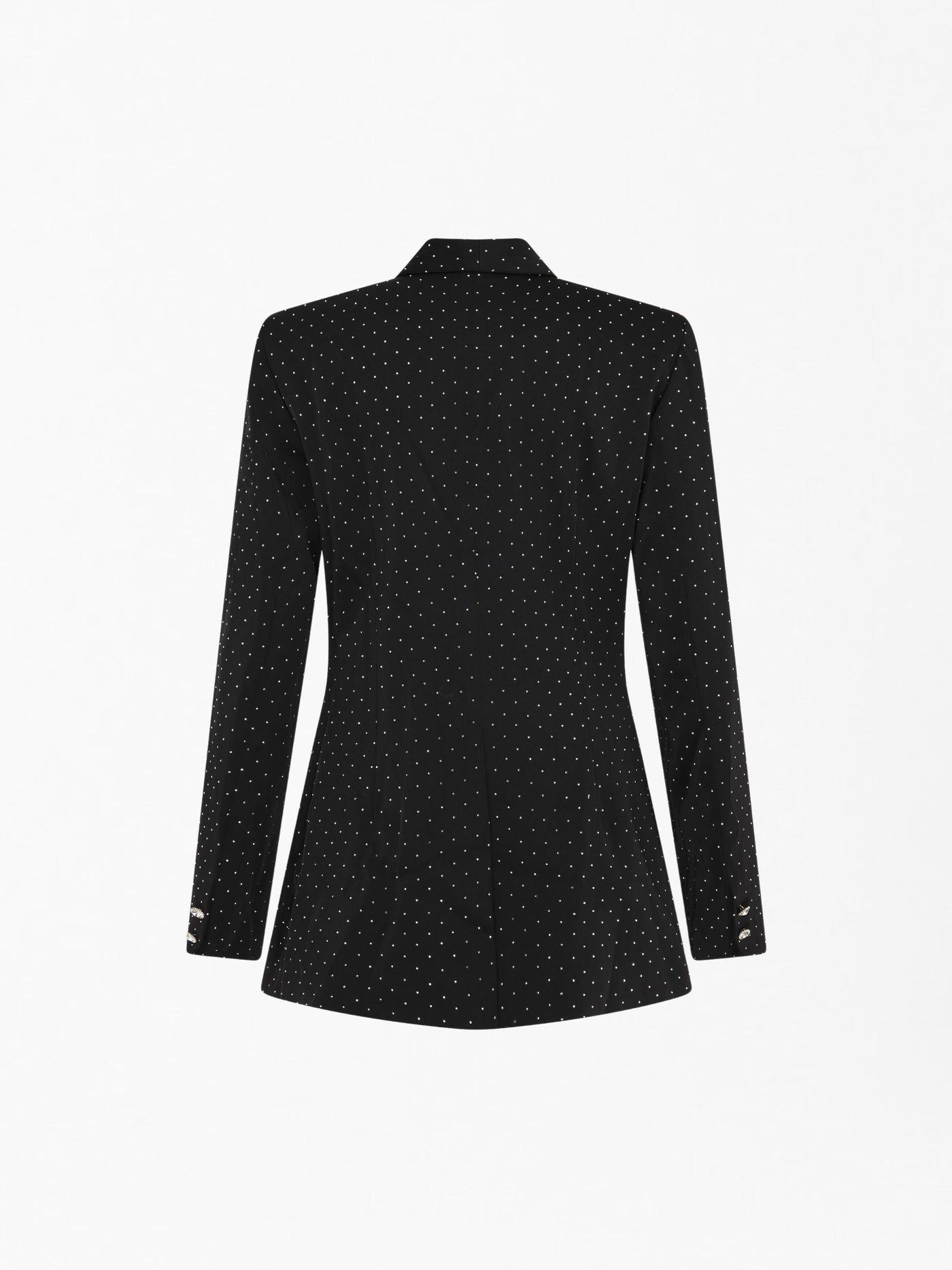 SOUR FIGS Rhinestone Embellished Blazer Jacket in Black