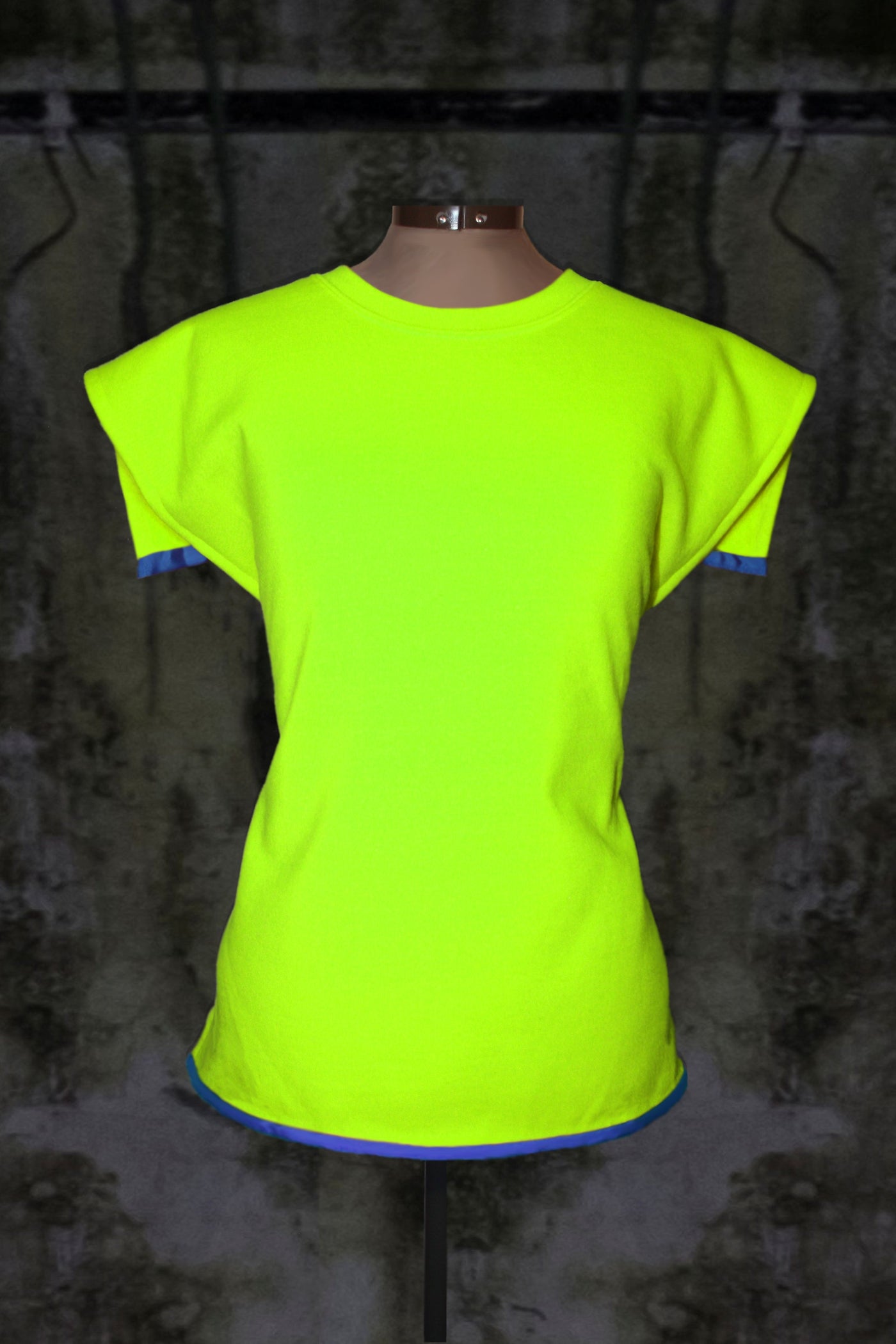CHARTREUSE YELLOW OPEN BACK JUMPER PULLOVER WITHOUT SLEEVES - Noah Christian 