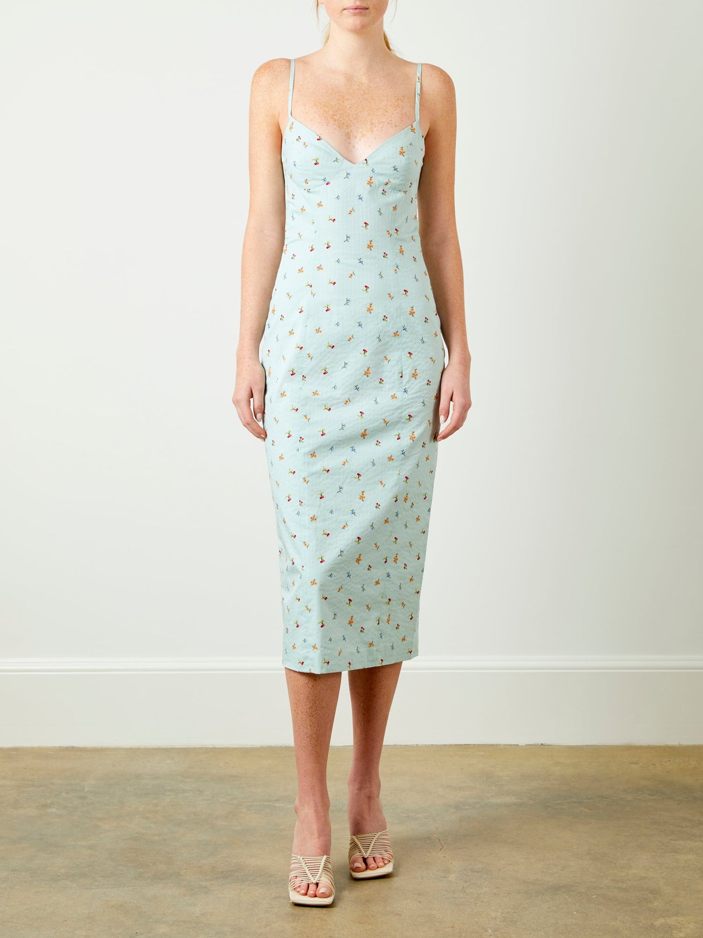 Floral Midi Dress Front