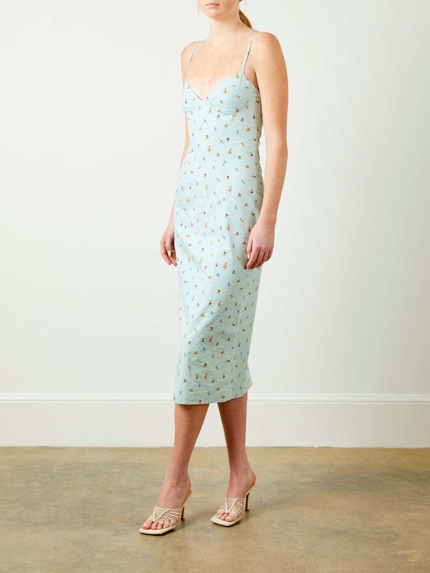 Floral Midi Dress Side