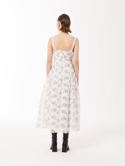 lilac floral dress