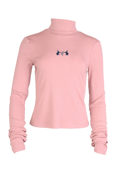 Daphne Turtle Neck Sweater in Pink