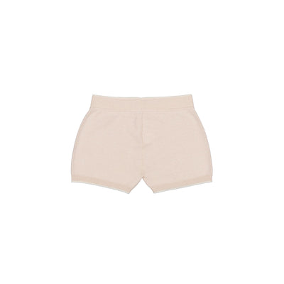 VS40 beige color cashmere shorts back view