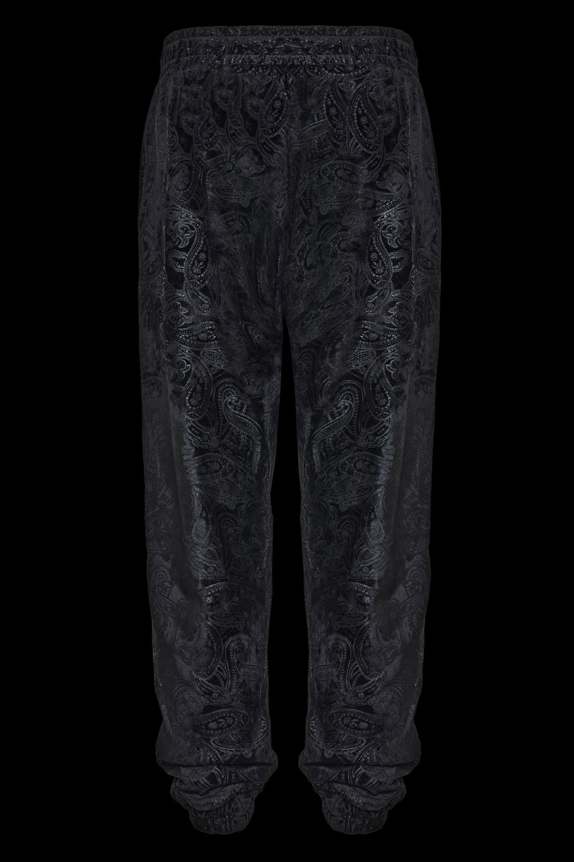 Black Paisley Velvet Set