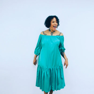 Ausus -Jade Green Maxi Dress