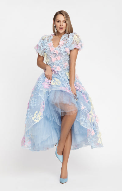 Cocktail Dress "Hortensia" with detachable sleeves