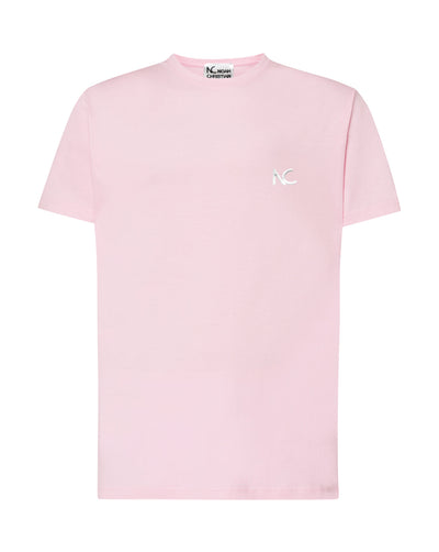 PINK NC T-SHIRT - WHITE LOGO