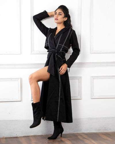 TRENCH SLIT DRESS