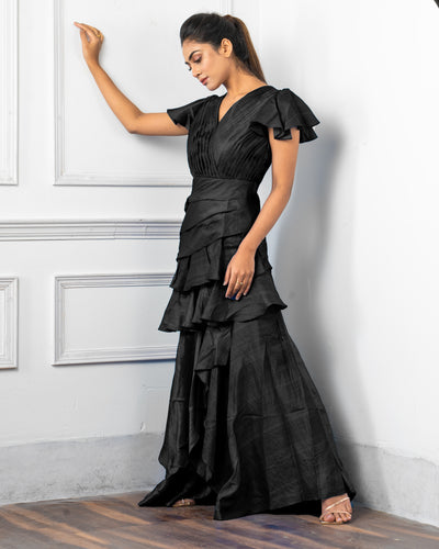 STELLAR RUFFLE DRESS
