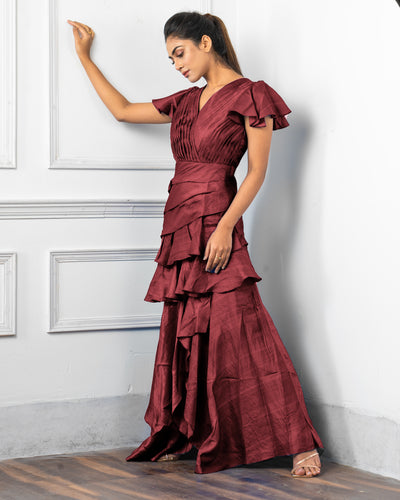 STELLAR RUFFLE DRESS