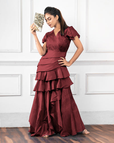 STELLAR RUFFLE DRESS