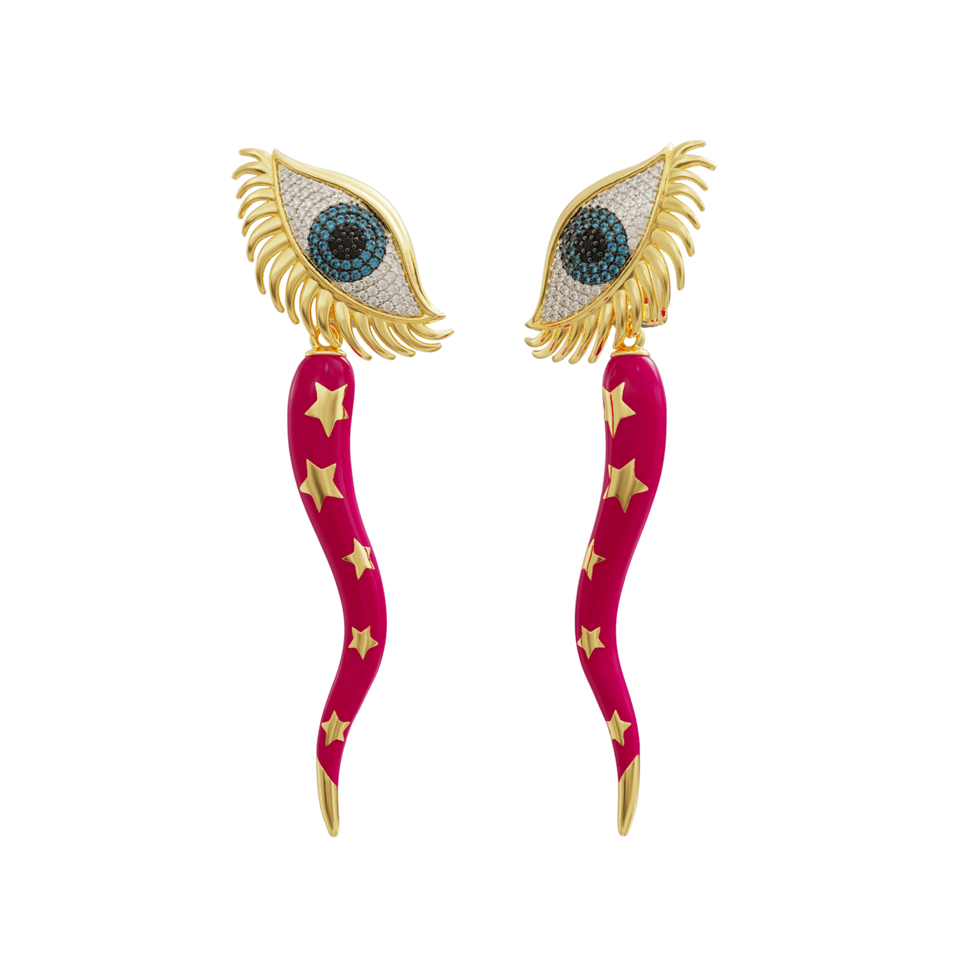 Italian Horn Earrings