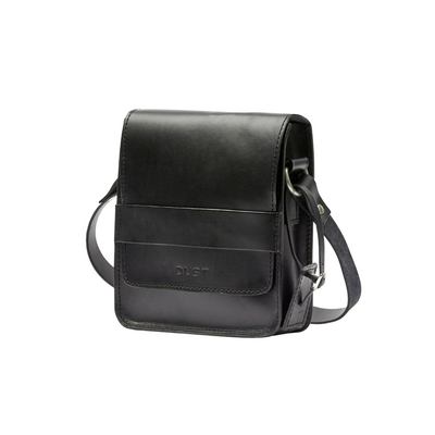 Leather Messenger Black Mod 114