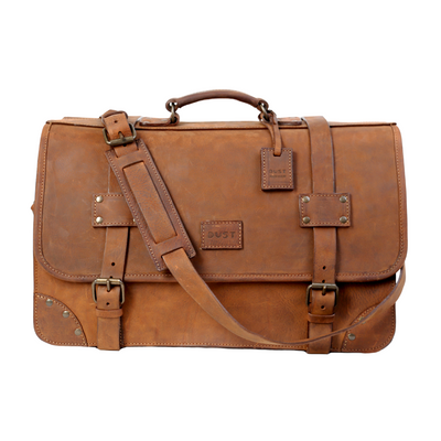 Leather Duffle Bag in Heritage Brown Mod 118