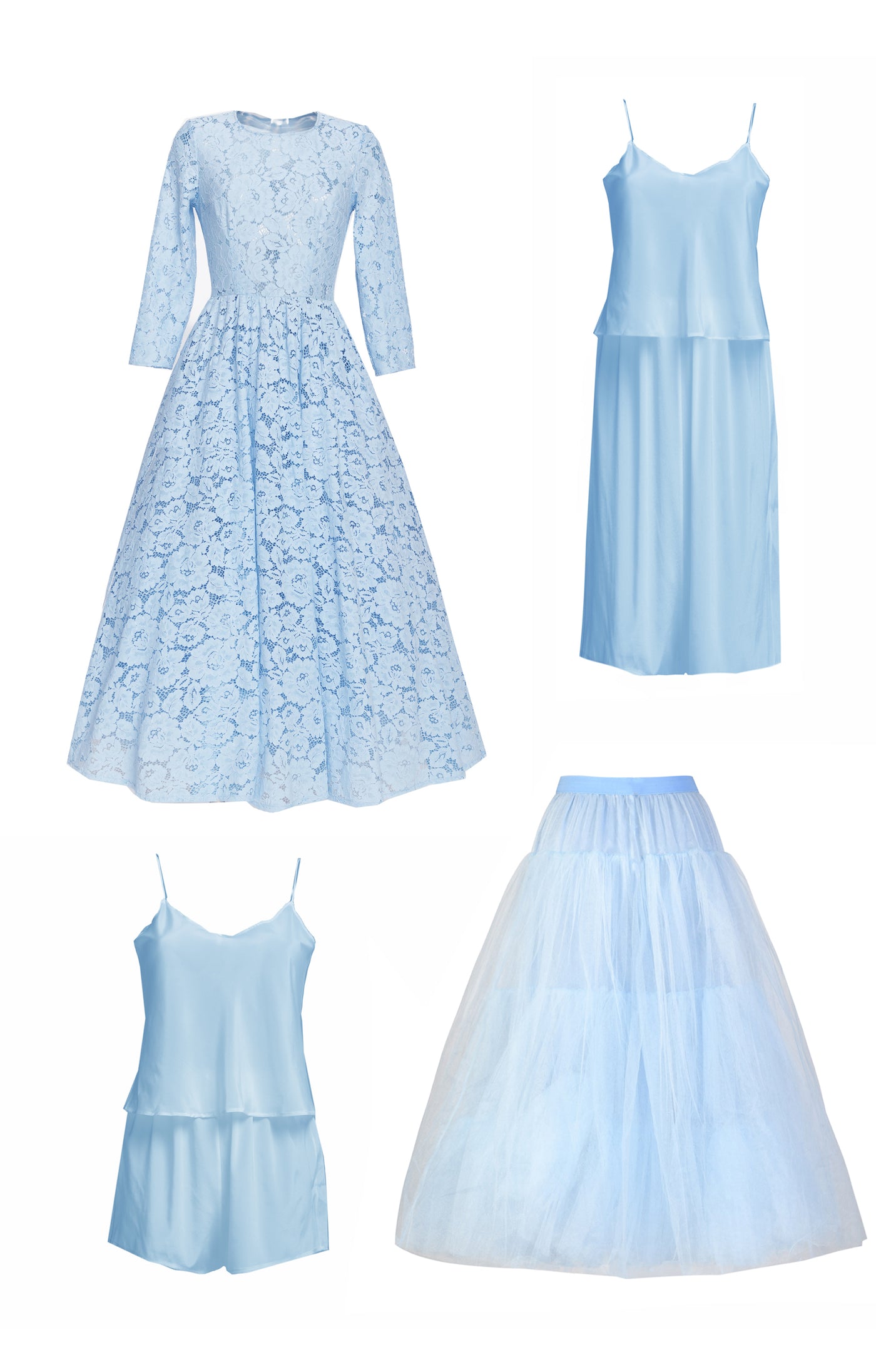 Lace dress "Vicktoria" Light Blue