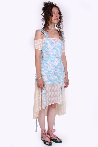 Mathilda Dress in Floral Print with lace