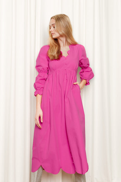 Dress Elsa hot pink