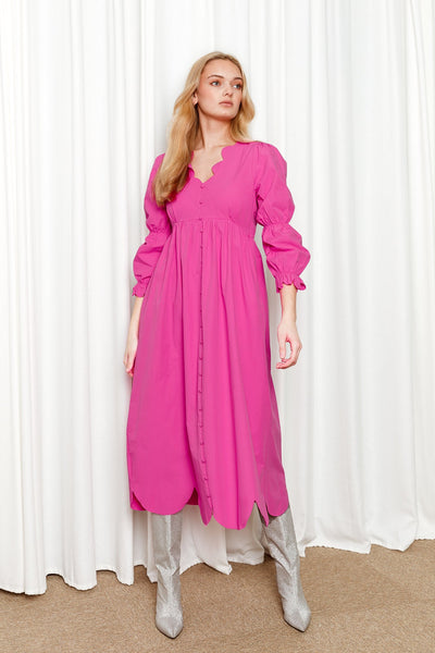 Dress Elsa hot pink
