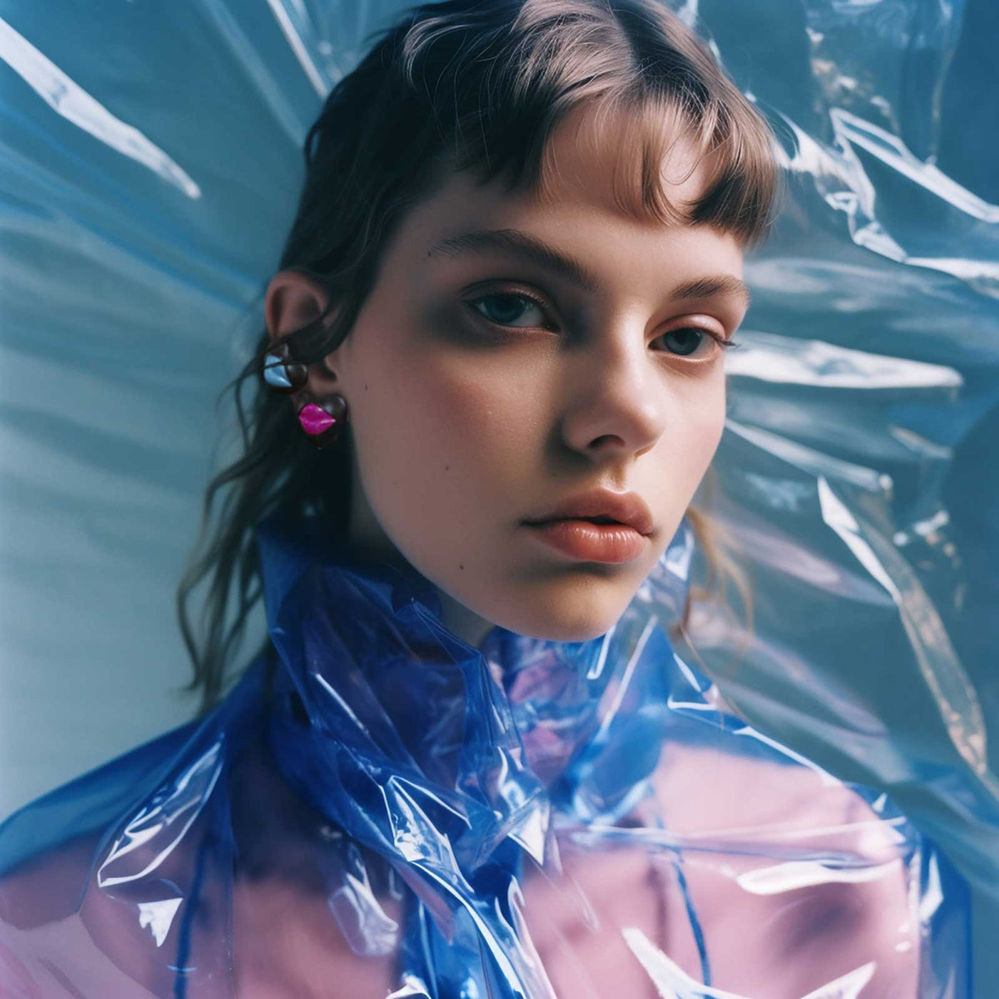 Love Lips Rouge Earring - Rhodium