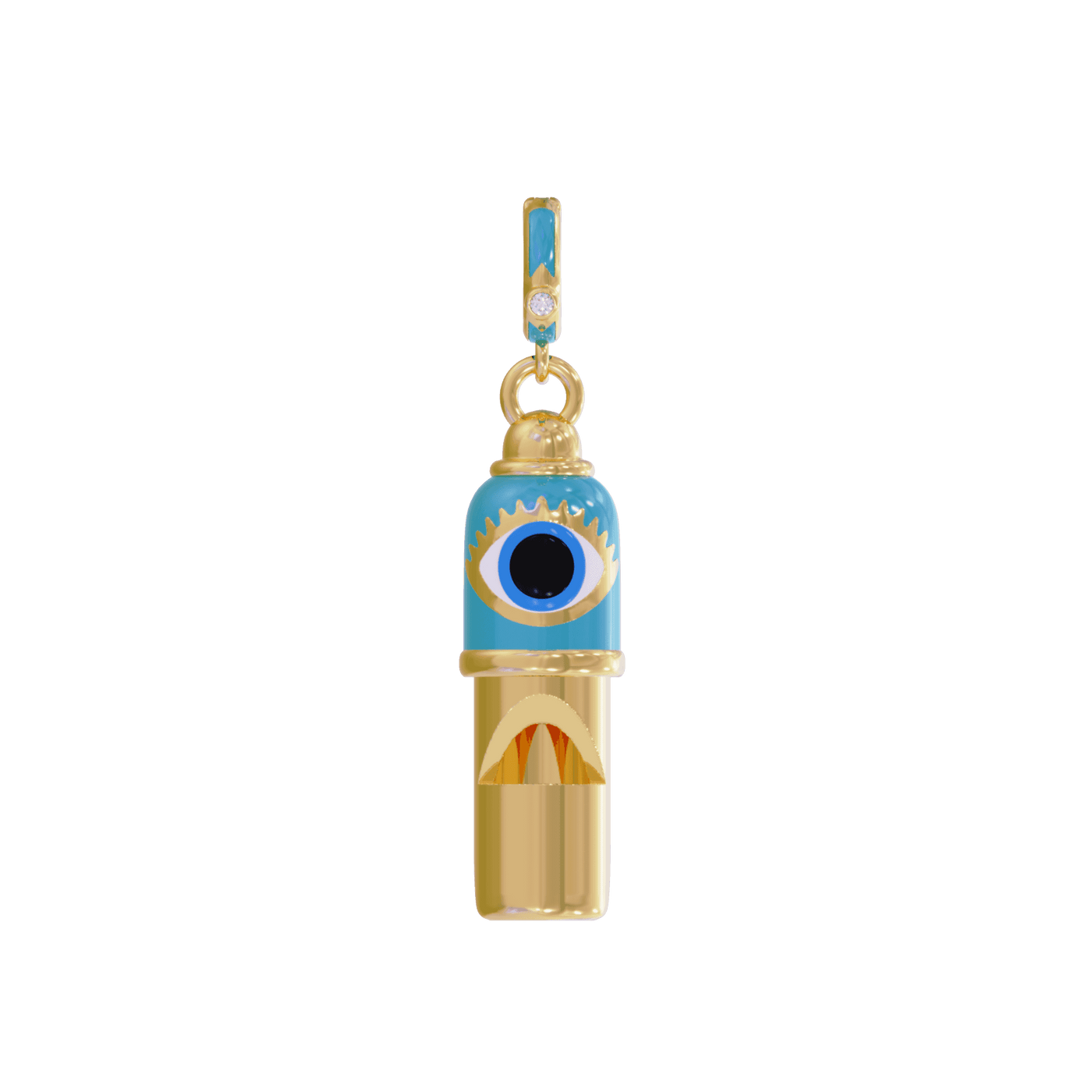 Evil Eye Whistle Pendant