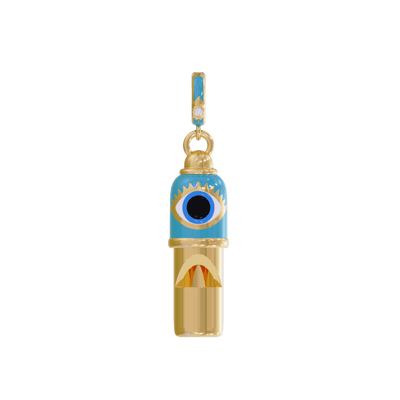 Evil Eye Whistle Pendant