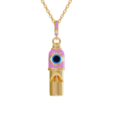 Evil Eye Whistle Pendant