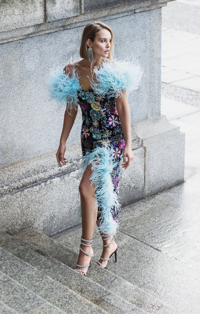Sheath dress "Lilly" blue