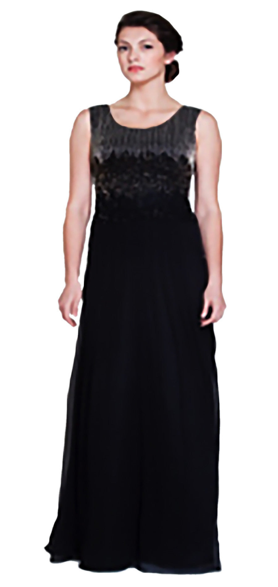 Sleeveless silk dress