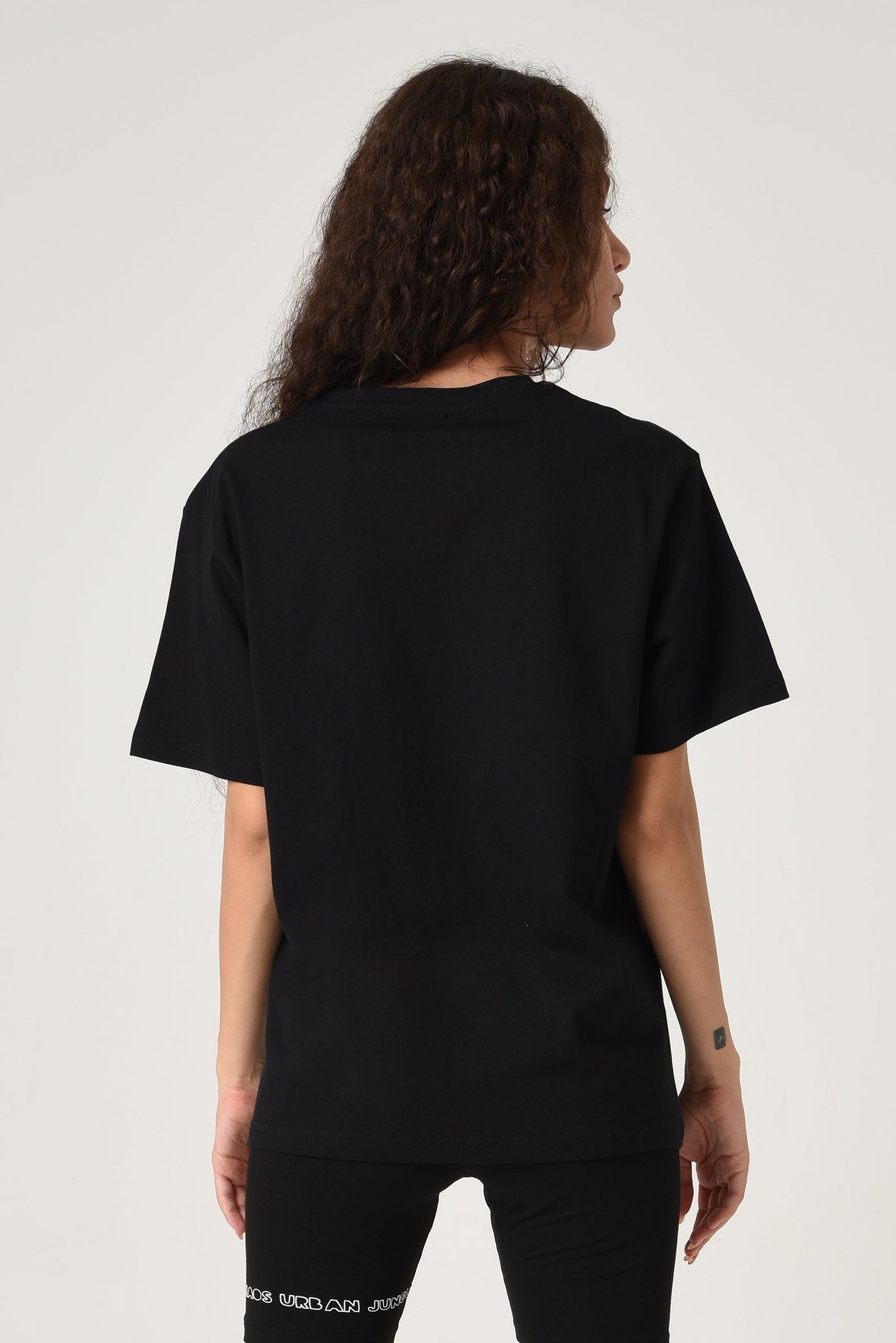 Oversized Spray Tee Black
