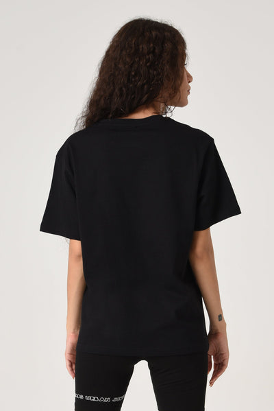 Oversized Spray Tee Black