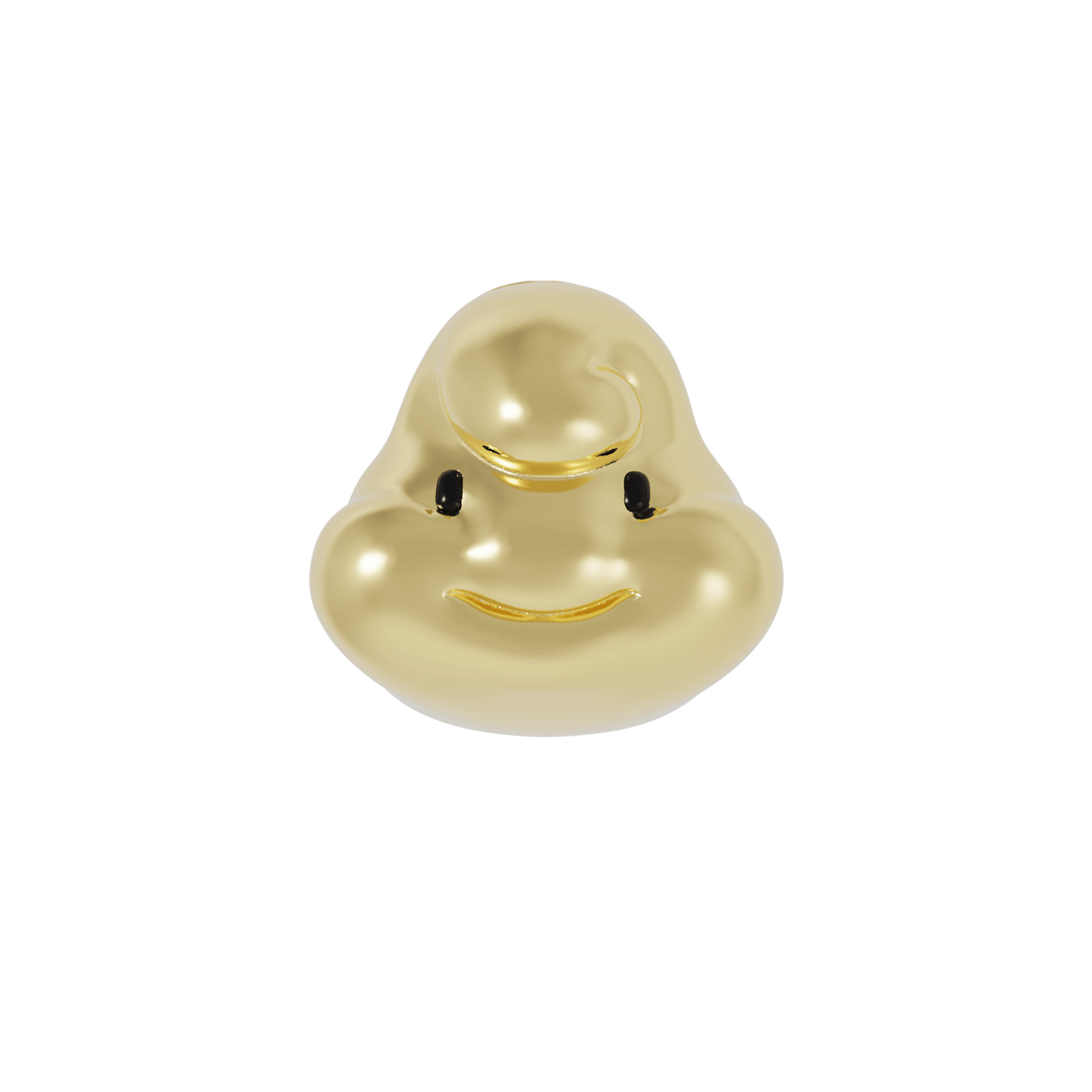 Gold kawaii cloud earring