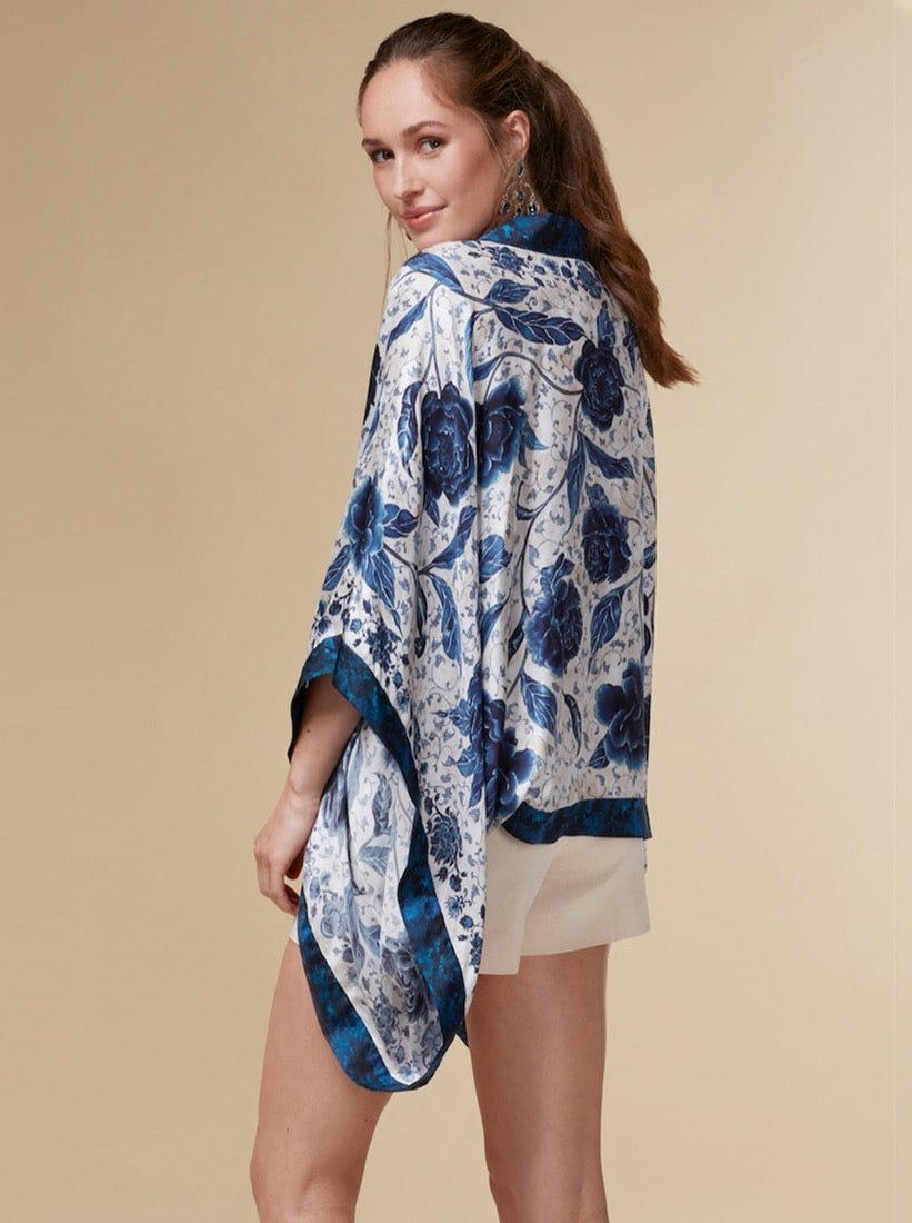 Florence Silk Kimono Top