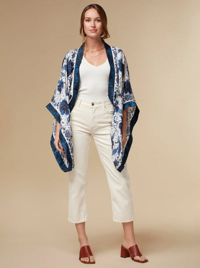 Florence Silk Kimono Top