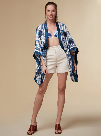 Florence Silk Kimono Top