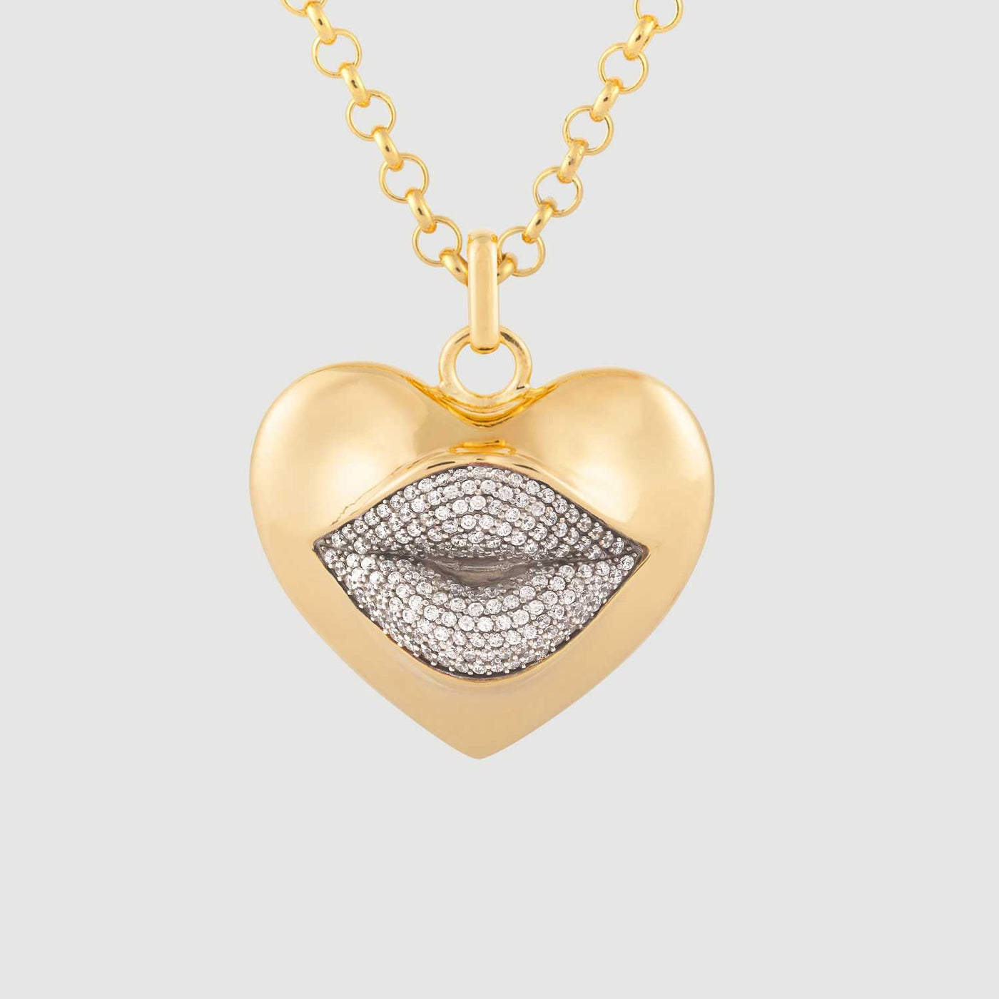 Love Lips Diamond Necklace