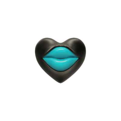 Love Lips Rouge Earring - Rhodium