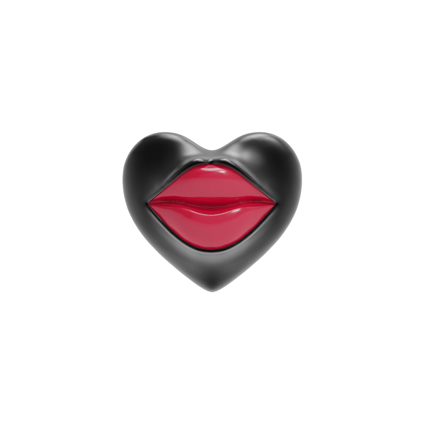 Love Lips Rouge Earring - Rhodium