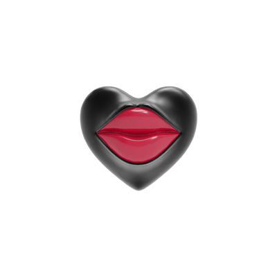 Love Lips Rouge Earring - Rhodium