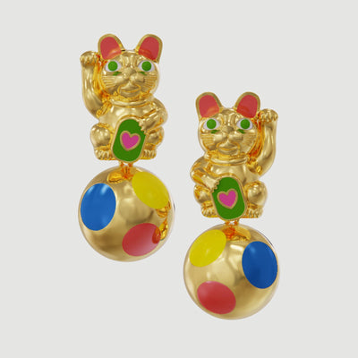 Maneki Neko Earrings