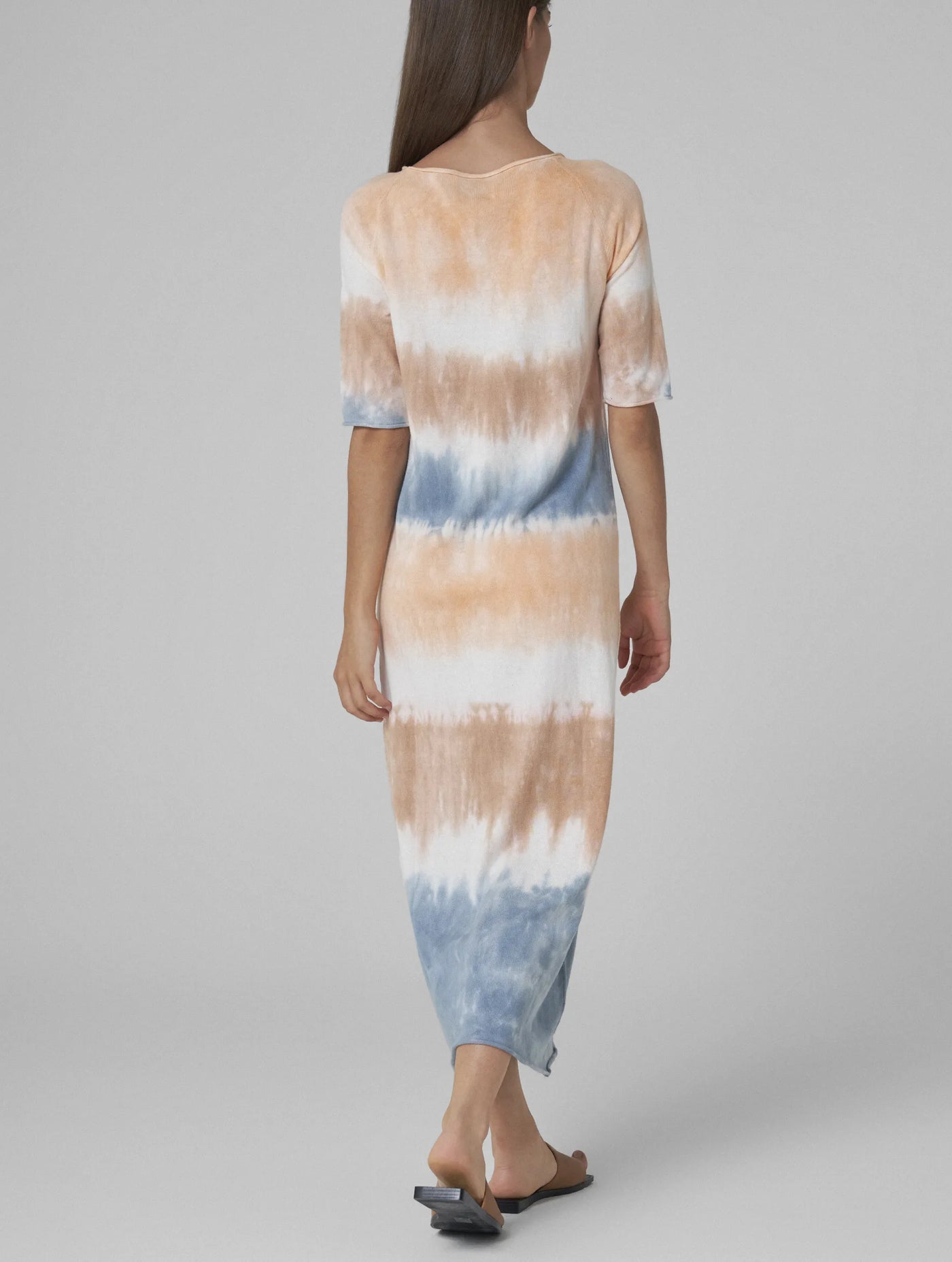 MARIANE Tie-dye dress blue orange