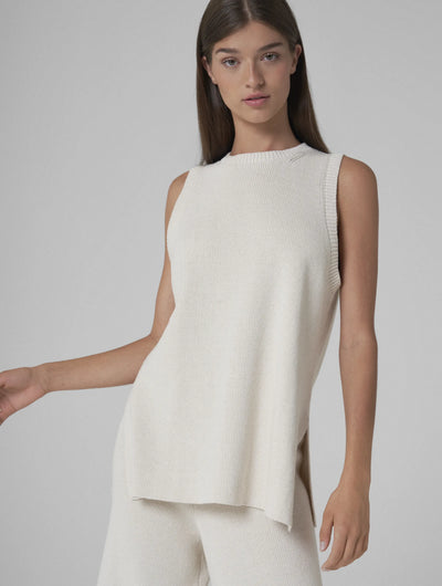 SALMA Relaxed knitted  tank-top