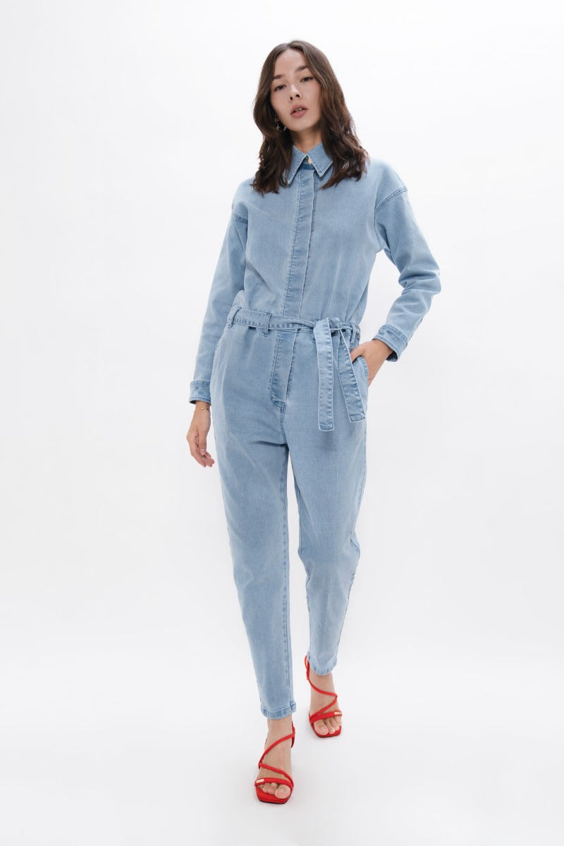 San Francisco  - Denim Boilersuit - Sky